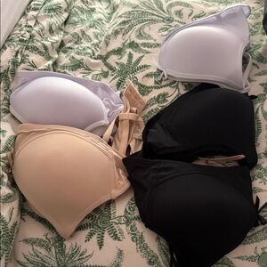 Classic Women's Bra Set of 5- Black, White, and Cream